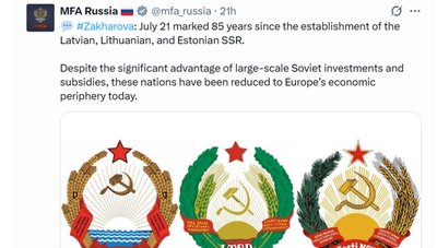 Rusijos pareiškimas socialiniame tinkle X