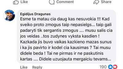 Egidijaus Dragūno komentaras