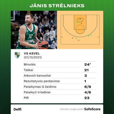 Janio Strelnieks statistika