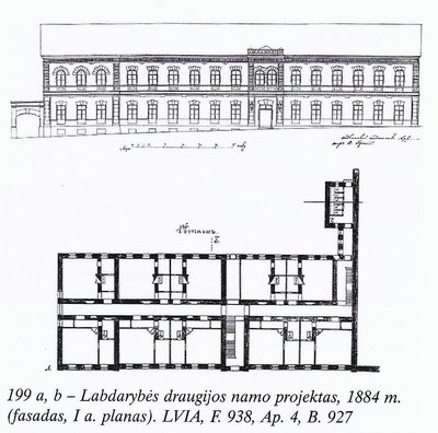 Labdarybės draugijos namo projektas