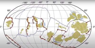 Tektoninių plokščių judėjimas. EarthByte stopkadras