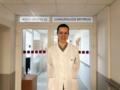 Vilniaus miesto klinikinės ligoninės Kraujagyslių chirurgijos skyriaus vedėja Ingrida Valužytė