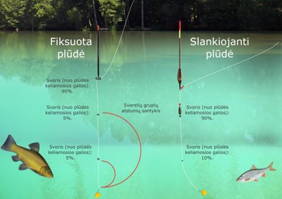 Schema. Tolimo užmetimo plūdinės sistemėlės