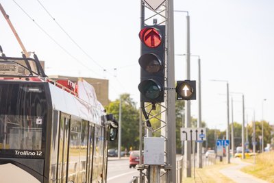 Šviesoforo sekcija viešajam transportui