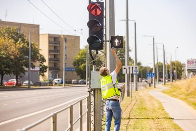 Šviesoforo sekcija viešajam transportui