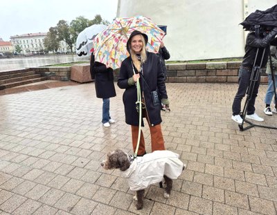 Eglė Jokužytė Lietuvos aklųjų ir silpnaregių sąjungos organizuotose eitynėse