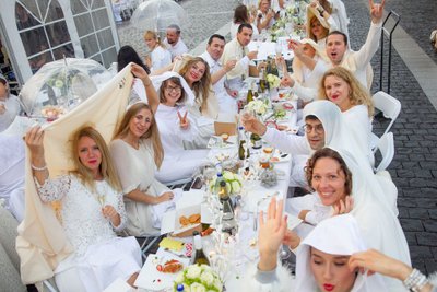 Vakarienė baltai (Le Dîner en Blanc) Vilniuje 2018