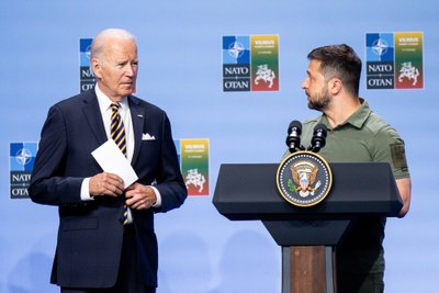 Joe Bidenas ir Volodymyras Zelenskis