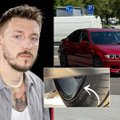 Iš niekur atskridęs į putplastį panašus objektas apgadino Deivido Alejūno „BMW“ automobilį: atrodė, kad man visą dugną išarė 