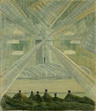 M. K. Čiurlionis. Andante (Sonata II), 72,4 × 62,6; Popierius, tempera. 1907