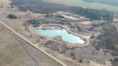 Vaizdas iš aplinkosaugininkų sraigtasparnio