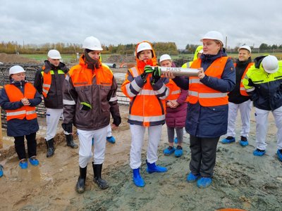 Naujo „Mars Lietuva“ pastato statybvietėje įleista simbolinė kapsulė