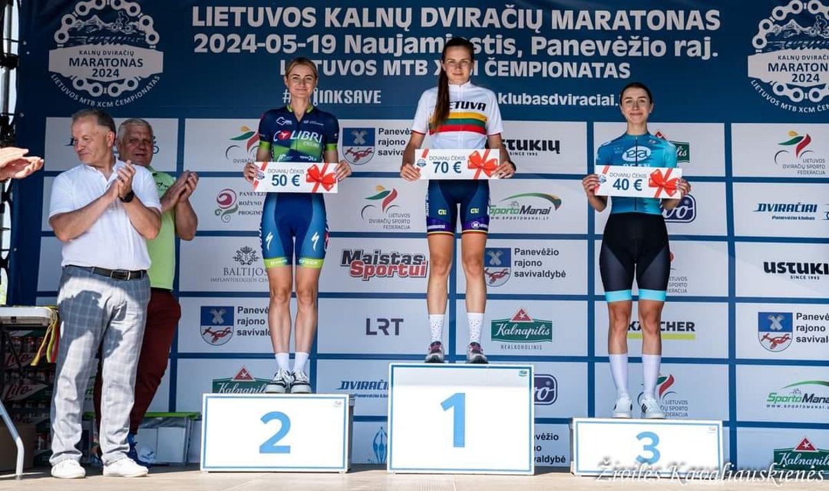 Lietuvos kalnų dviračių čempionato prizininkės