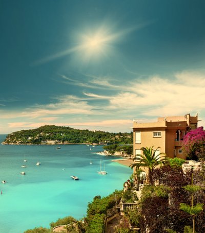 Villefranche sur Mer paplūdimys, Prancūzija