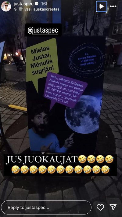 Justo Pečeliūno socialinių tinklų nuotr.