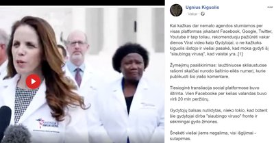 „Facebook“ paviešinta žinutė apie susikompromitavusius gydytojus  