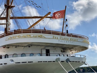 Klaipėdoje apsilankė didžiausias kruizinis burlaivis pasaulyje „Sea Cloud Spirit“. Š. Meškio/DELFI nuotr.