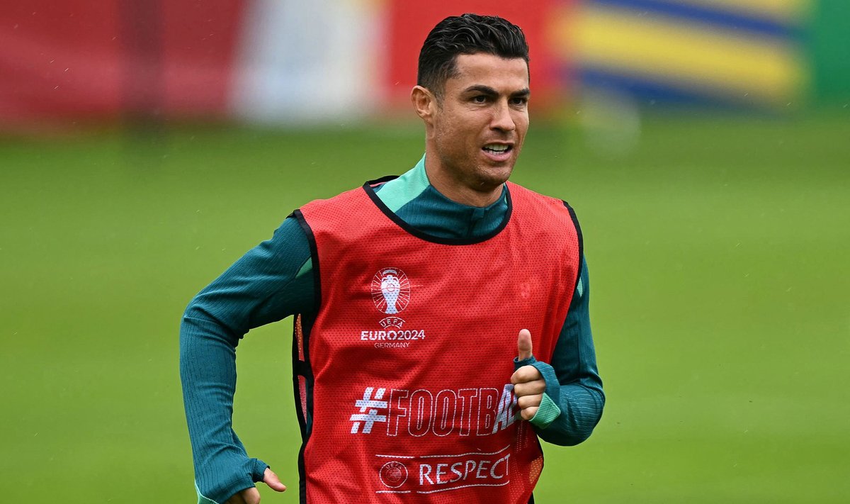 Cristiano Ronaldo treniruotėje, Euro 2024