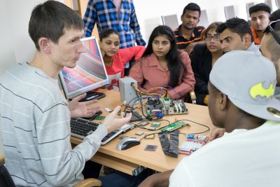 Teachers are like our parents,” says Anmol from India, who came to Alytus together with her cousin (photo by Dalia Mikonytė)