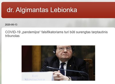 A. Lebionkos įrašas