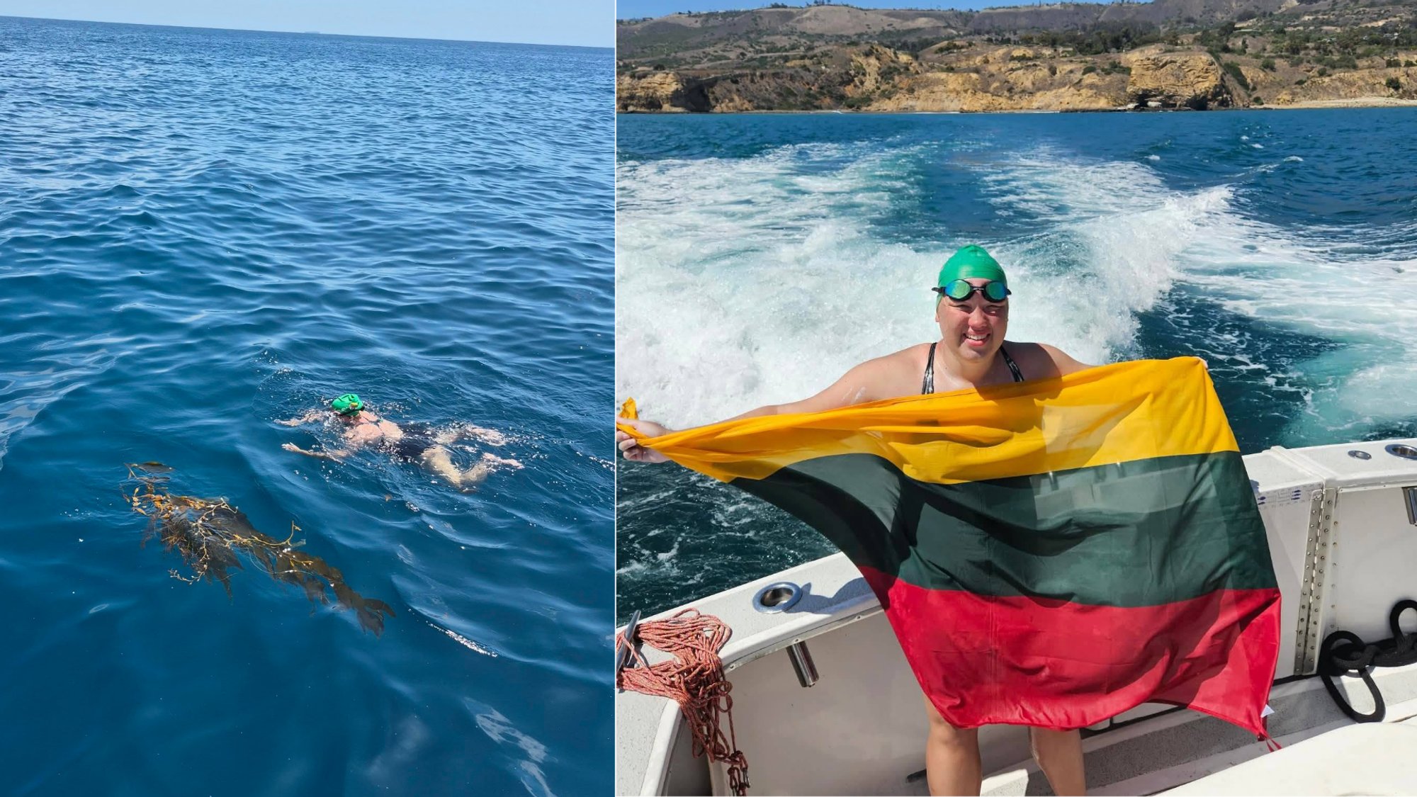 Lithuanian swimmer Juneta Krylovaitė conquers Catalina Channel, first to achieve Triple Crown