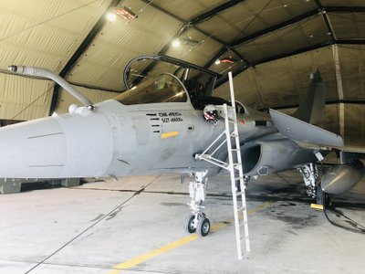 Rafale su bombardavimų misijas įrodančiomis žymomis