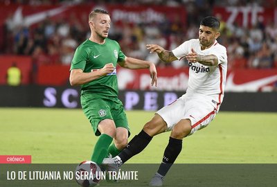 Sevilijos klubo svetainės antraštė (sevillafc.es nuotr.)