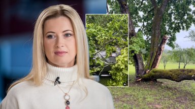 Per audrą Renata Norvilė išgyveno siaubą: pilu arbatą ir matau, kaip medis krenta ant manęs