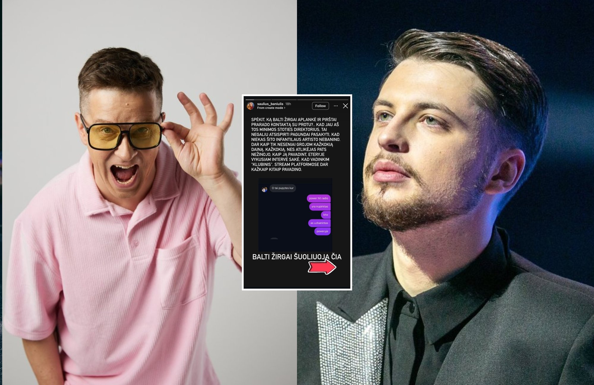 Rapper OG Version and Radio Director Saulius Baniulis Clash Over Music Airplay