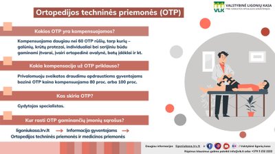 Ortopedijos techninių priemonių kompensavimas