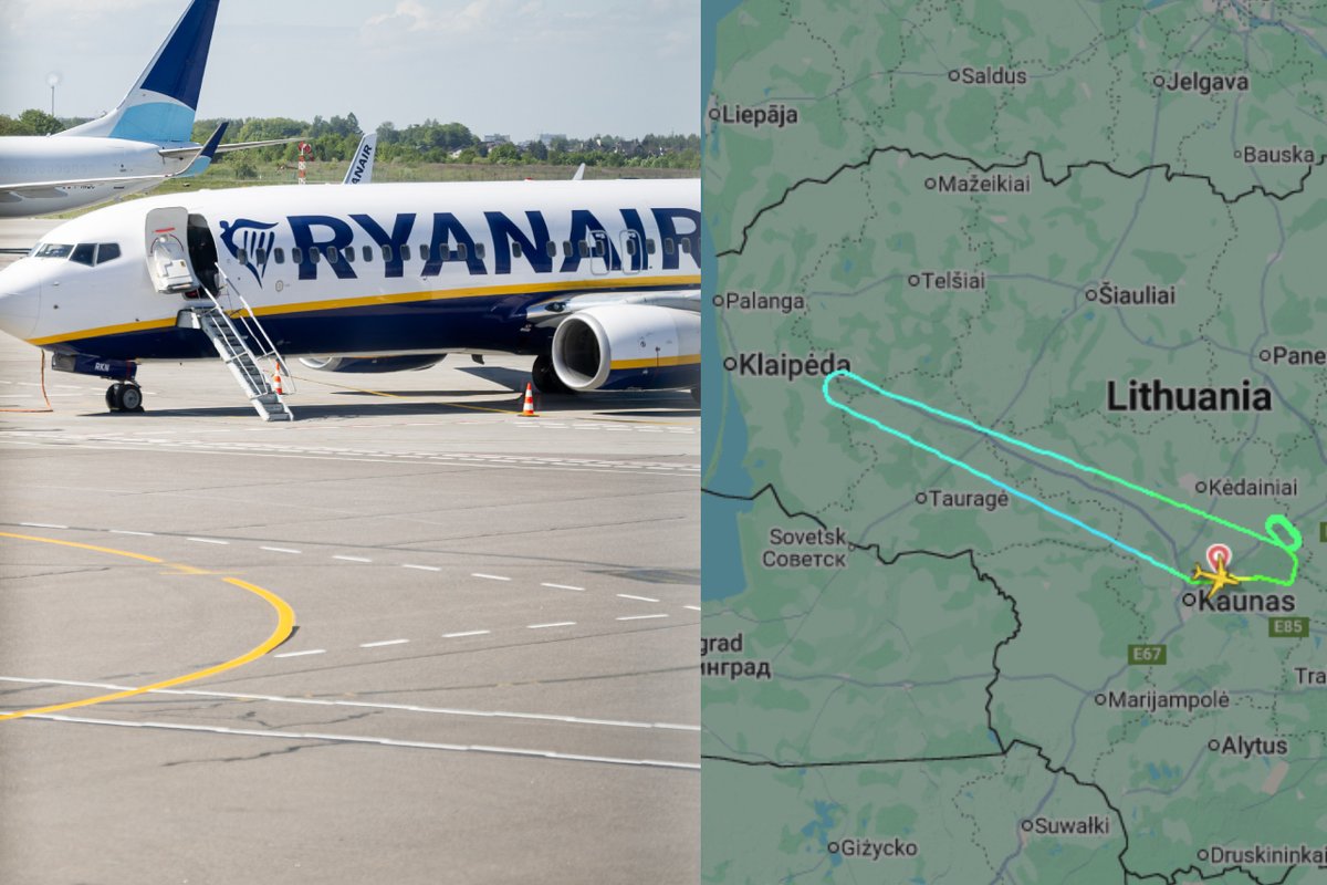 „Ryanair“ lėktuvas pakilęs grįžo atgal: kaltos techninės priežastys ...