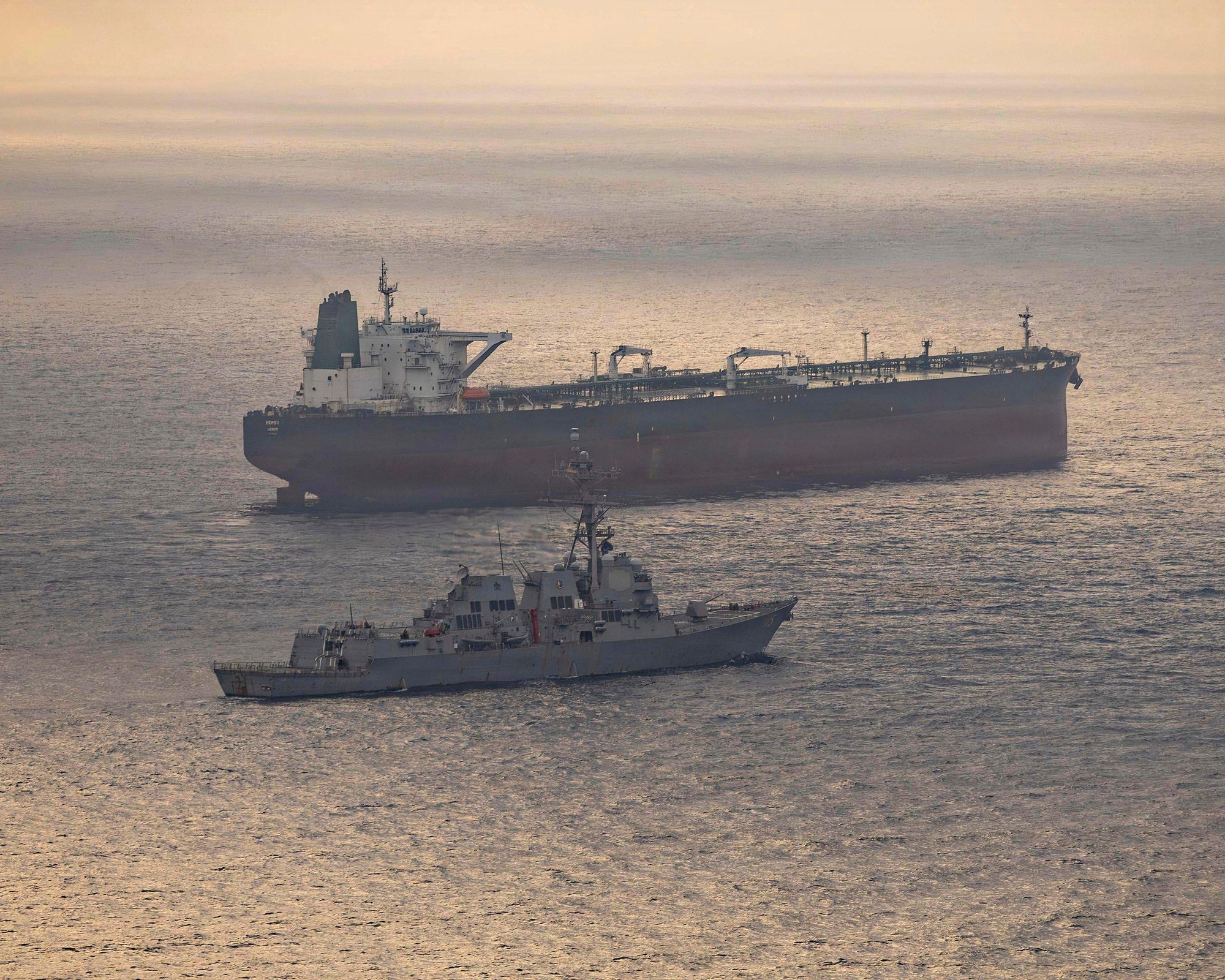 Iran claims warning shots fired at U.S. destroyers in Strait of Hormuz