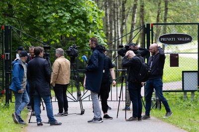 Spaudos konferencija apie atnaujintą tyrimą dėl Jurijui Borisovui priklausančiame pastate įrengtos šaudyklos