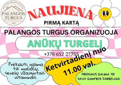 „Anūkų turgelis“ Palangos turguje