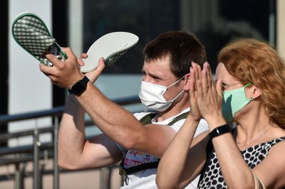 Šlepečių protestas Baltarusijoje