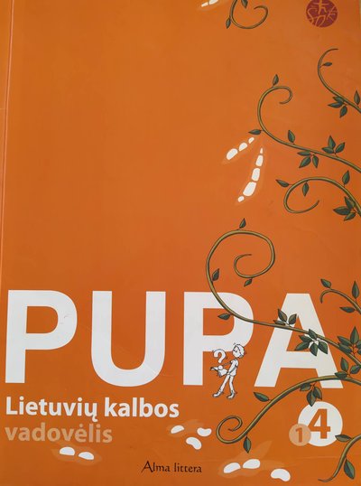 Ketvirtos klasės lietuvių kalbos vadovėlis.