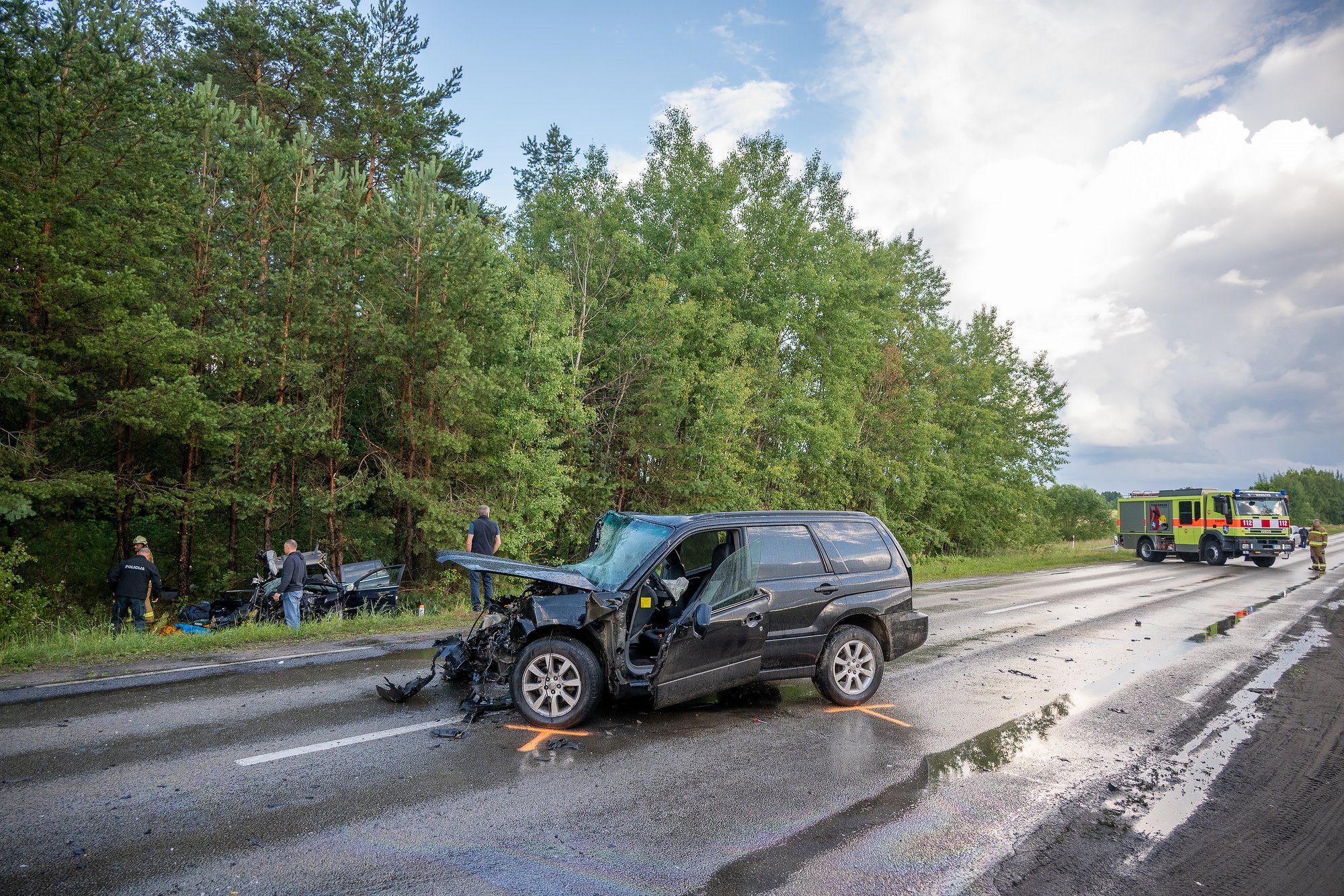 Details Emerge of Tragic Accident in Dzūkija: Opel Drove Against Traffic