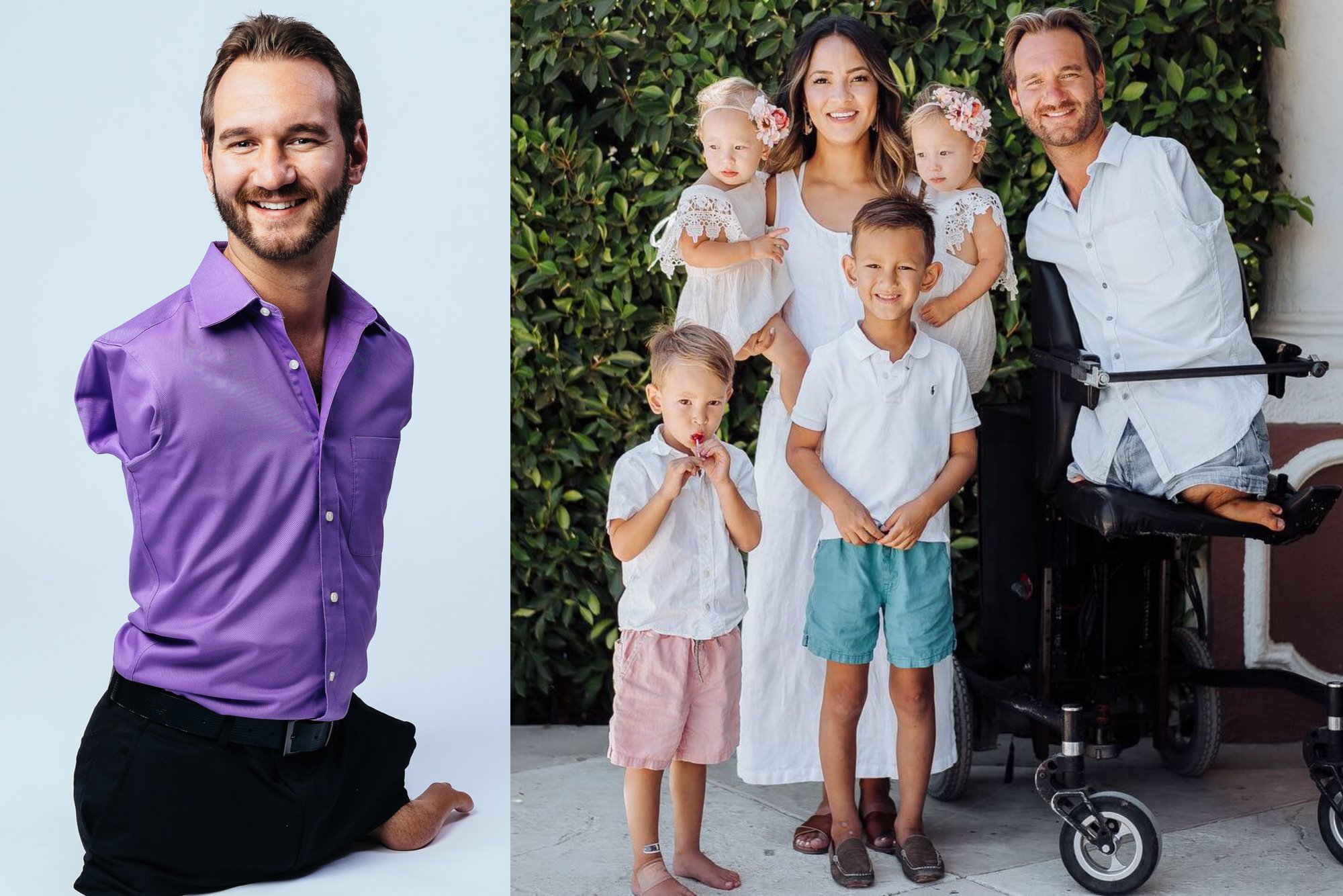 Be kojų ir rankų gimęs Nickas Vujicicius lietuviams davė svarbų ...