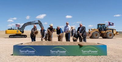 TerraPower simbolinė statybų pradžia