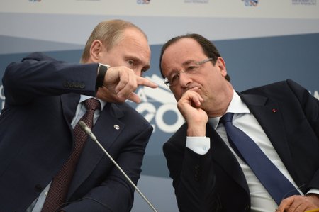 Vladimiras Putinas, Francois Hollande'as