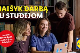 „Maišyk darbą su studijom“: „Lidl Lietuva“ siūlo lankstų darbo grafiką ir karjeros galimybes studentams