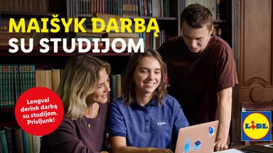 „Maišyk darbą su studijom“: „Lidl Lietuva“ siūlo lankstų darbo grafiką ir karjeros galimybes studentams