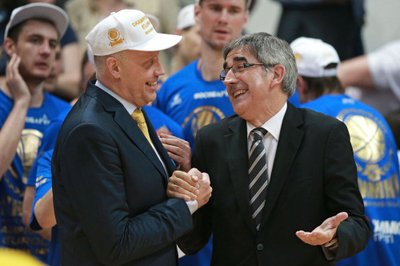 Rimas Kurtinaitis ir Jordi Bertomeu