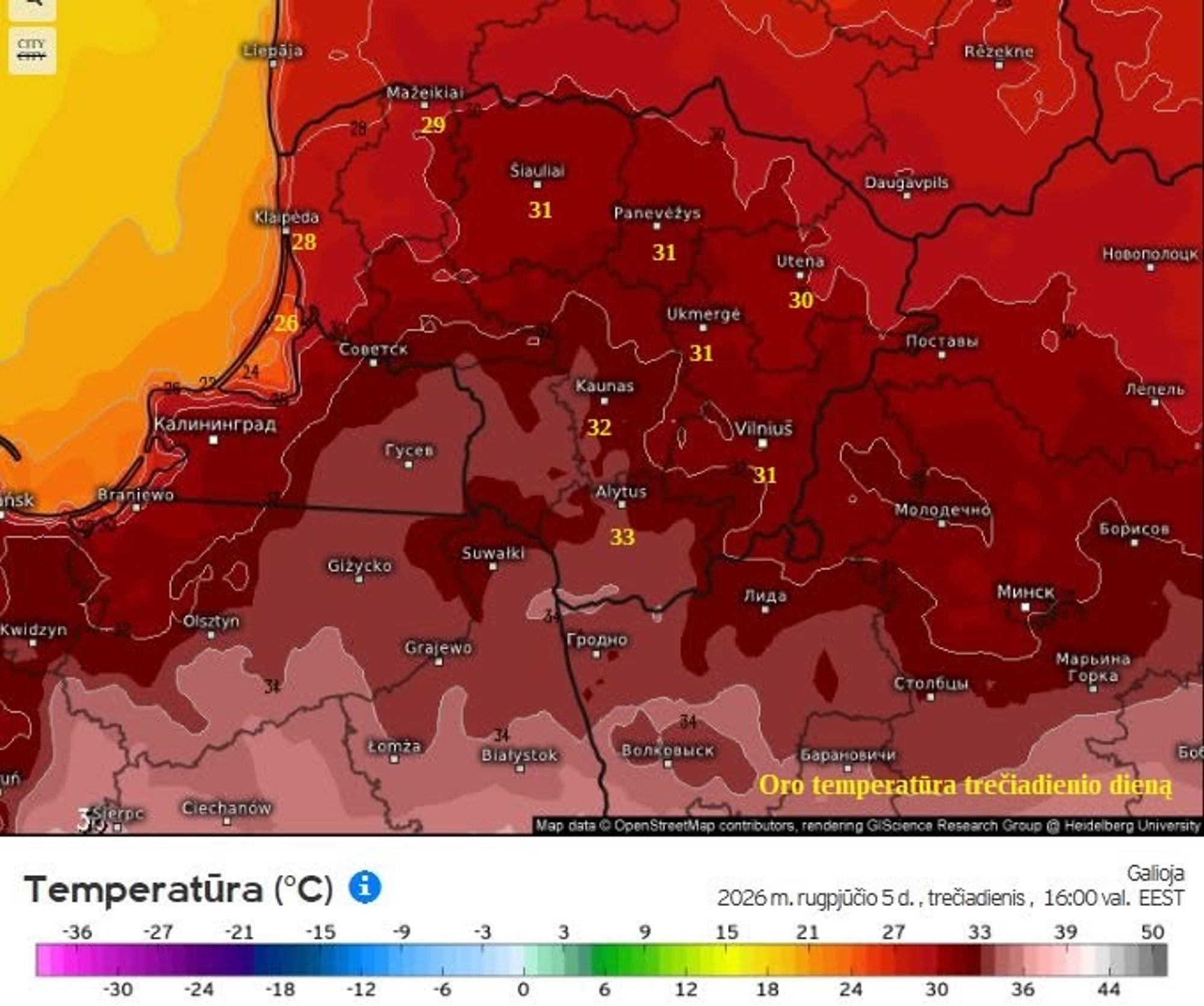 Sudden Weather Changes Expected in Lithuania After Hottest Week Day