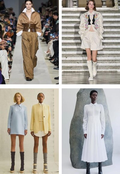 „Max Mara“ 2023-2024 m. rudens kolekcija. „Max Mara“ 2024 m. kruizinė kolekcija. „Brandon Maxwell“ 2023 m. prekolekcija. „Gabriela Hearst” 2024 m. kruizinė kolekcija. Mados namų nuotr.