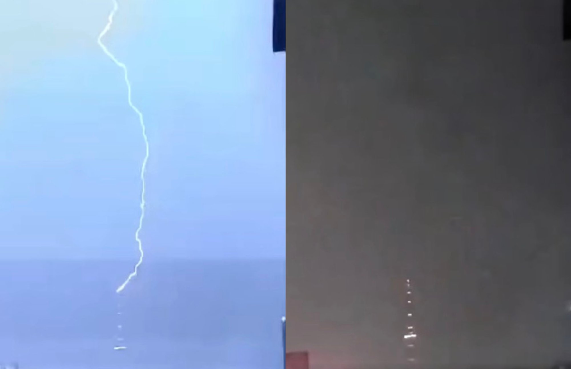Vilnius TV tower frequently struck by lightning, acting as city's lightning rod