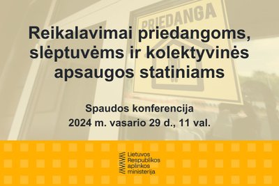 Aplinkos ministerija pristato reikalavimus priedangoms, slėptuvėms ir kolektyvinės apsaugos statiniams