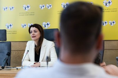 Socialinės apsaugos ir darbo ministrės Monikos Navickienės spaudos konferencija