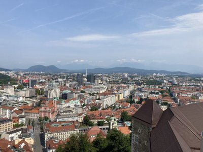 Liublianos panorama nuo pilies bokšto