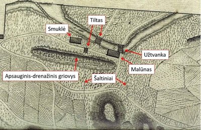 Ištrauka iš 1814 m. miesto plano. // Vilniaus miesto planai. Sudarė Lietuvos nacionalinis muziejus. 2016 m.